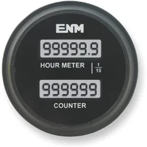 ENM T39AC Hour Meter/counter Lcd 6digit 8-32 Vdc | AC2YXA 2PAX8