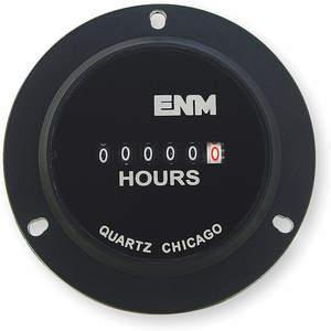 ENM T50B52 Betriebsstundenzähler, elektrisch, 2.8 Zoll, 3 Löcher, rund | AC2YVW 2PAR2