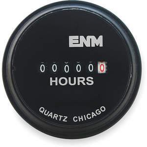 ENM T50A5279 Betriebsstundenzähler, elektrisch, 2.31 Zoll, bündig, rund | AC2YXK 2PAZ5