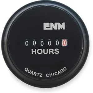 ENM T50A5279 Hour Meter Electrical 2.31in Flush Round | AC2YXK 2PAZ5