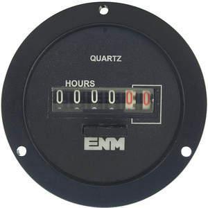 ENM T55A2A Betriebsstundenzähler, elektrisch, 2.68 Zoll, 3 Löcher, rund | AC2YWG 2PAT4