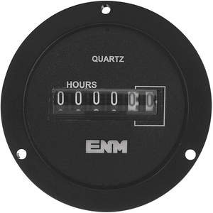 ENM T55B2A Betriebsstundenzähler, elektrisch, 2.68 Zoll, 3 Löcher, rund | AC2YWF 2PAT3