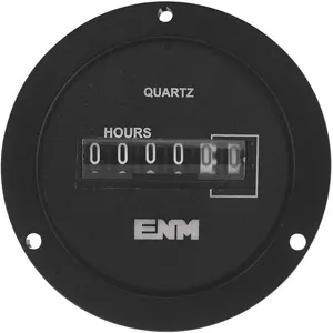 ENM T55B2A Hour Meter Electrical 2.68in 3-hole Round | AC2YWF 2PAT3