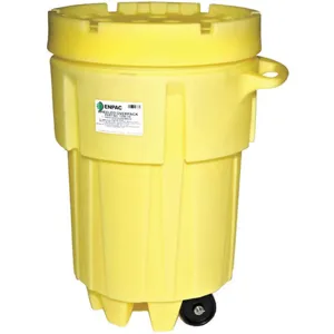 ENPAC 1299-YE Overpack / Salvage Drum, Wheeled, 95 Gallon Spill Capacity | AD9JYG 4TAJ4