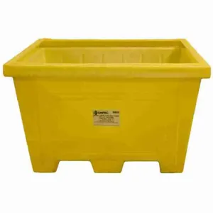 ENPAC 1520-YE Storage Tote, 223 Gallon Spill Capacity, Yellow, HDPE | AG2BLM 31DM78