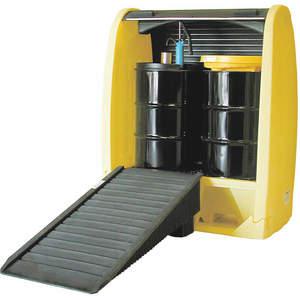 ENPAC 4062-YE Rolltop-Trommel-Auffangbehälter, 2 Fässer, 72 Zoll Höhe | AE6VCV 5VD50