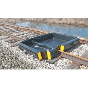 ENPAC 48-RSB-FS Rail Containment Berm, 120 Gallon Spill Capacity | AE4LVV 5LPZ2