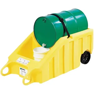 ENPAC 5300-YE Indoor Dispensing Dolly, 70 Gallon Capacity, Yellow | AC9VNY 3KP15