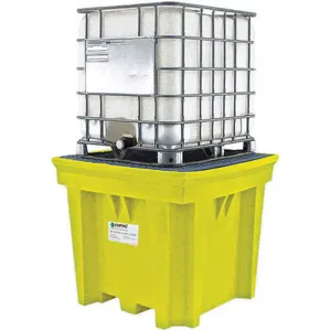 ENPAC 5460-YE-D IBC Containment Unit, With Drain, 57 Inch Length, Yellow | AH3CKP 31DM16