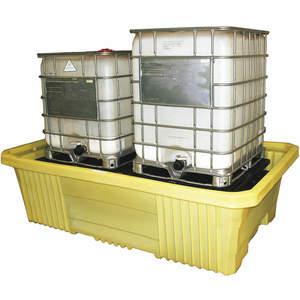 ENPAC 5480-YE IBC Containment Unit, 750 Gallon Spill Capacity, Yellow, HDPE | AH3CKR 31DM18