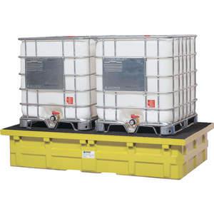 ENPAC 5482-YE IBC-Auffangbehälter, 385 Gallonen Auslaufkapazität, Gelb, HDPE | AH3CKU 31DM20