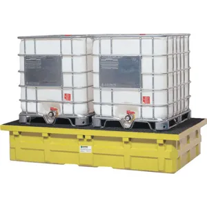 ENPAC 5482-YE-D IBC Containment Unit, With Drain, Yellow | AH3CKV 31DM21