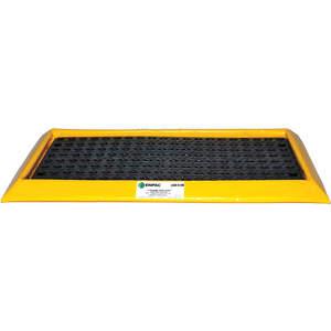 ENPAC 5755-YE-G Drum Spill Containment Pallet, 2 Drum, With Grates | AD8BBX 4HRD8