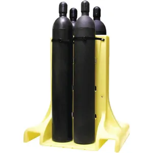 ENPAC 7213-YE Cylinder Stand, 4 Cylinders, 11-1/2 Inch Diameter, HDPE | AG2BKD 31DL89