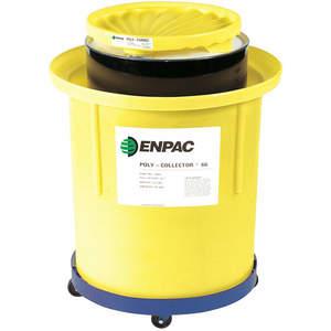 ENPAC 8001-YE Spill Collection System, With Steel Drum, 600 Lbs. Load Capacity, Yellow | AG2BJZ 31DL70