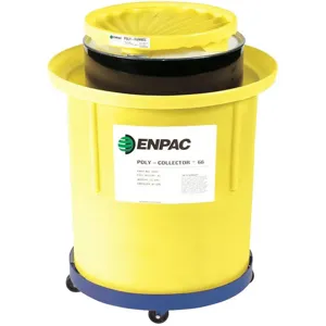 ENPAC 8001-YE Spill Collection System, With Steel Drum, 600 Lbs. Load Capacity, Yellow | AG2BJZ 31DL70