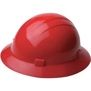 ERB SAFETY 19224 Hard Hat Full Brim Red 4-pt.ratchet | AD4GUP 41N897