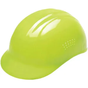 ERB SAFETY 67 Vented Bump Cap Hi-Visibility Lime Pinlock | AG4PAZ 34KW56