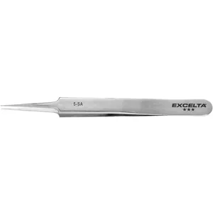 EXCELTA 5-SA Tweezer Very Fine 4-1/4 Inch Length 1/64 Inch Tip | AG2XQR 32NE88