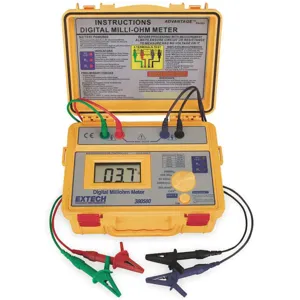 EXTECH 380580 Milli Ohm Meter 200m Ohms-2000 Ohms | AB4GFB 1XU18