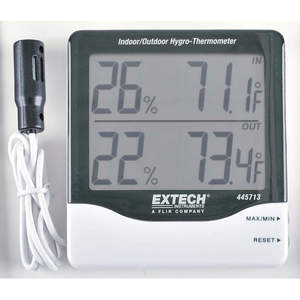 EXTECH 445713 Digital Hydrometer, In/Out, 14 to 140 F | AE6AVW 5PE75