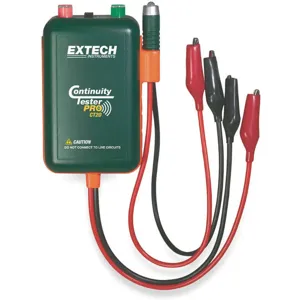 EXTECH CT20 Continuity Tester 9v 9 Inch Test Leads | AB3XVH 1VXT7