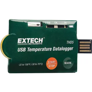 EXTECH THD5 One Time Usage Data Logger USB NTC | AH9LEB 40GT01