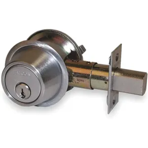 FALCON LOCK D141CP6 C-KWY 626 Deadbolt Hd Satin Chrome Sfic Not Included | AC7BEB 36Z116