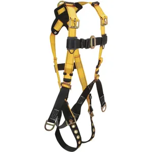 FALLTECH G8011M Full Body Harness M 425 Lb Yellow/black | AG6RAV 45J085