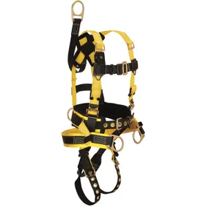 FALLTECH G8021M Full Body Harness M 425 Lb Yellow/black | AG6RAZ 45J089