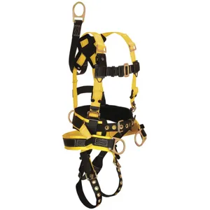 FALLTECH G8021S Full Body Harness S 425 Lb Yellow/black | AG6RAY 45J088