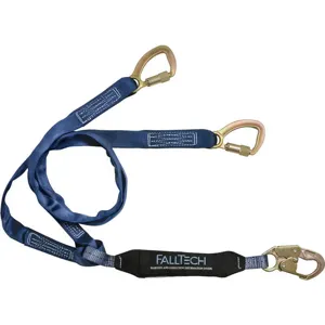 FALLTECH G8241Y Lanyard 2 Leg Polyester Blue | AD6HCF 45J072