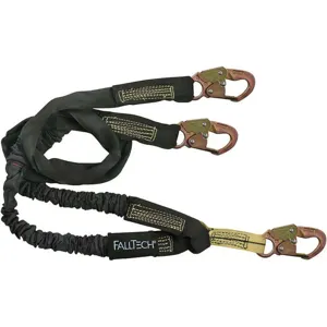 FALLTECH G8243Y Shock Absorbing Lanyard 6 feet 2 Leg | AF7CEA 20UM47