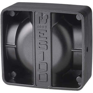 FEDERAL SIGNAL ES100C Vehicle Speaker 100W Black | AH6HNW 35ZX59