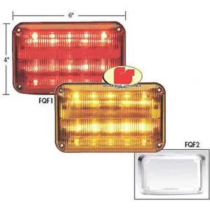 FEDERAL SIGNAL QL64MC Light Trim Bezel, With Gasket, 6 x 4 Inch Size, Chrome, White | AD2XAN 3VTD1