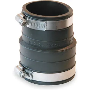 FERNCO 1059-22 Flexible Pipe Coupling, Elastomeric Polyvinyl Chloride | AC9KTC 3HDC4