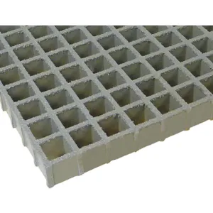 FIBERGRATE 879130 Grating Molded 1.5 Inch 3 x 5 Feet Square Mesh Gry | AD6UWM 4ATW5