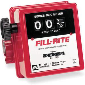 FILLRITE 807CN1 Liquid Mechanical Flowmeter, Viton Seal, FNPT Connection | AB2VRY 1P951