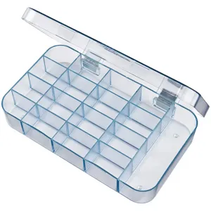 FLAMBEAU 5126CL Compartment Box Clear | AG9FEG 19YZ95