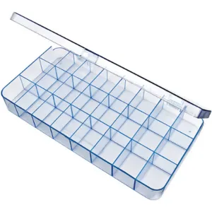 FLAMBEAU 5129CL Compartment Box Clear | AG9FEJ 19YZ97