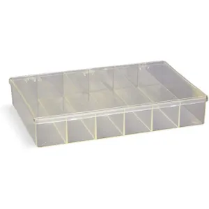 FLAMBEAU 6674KC Compartment Box 6 Compartments Clear | AC3TPE 2W468