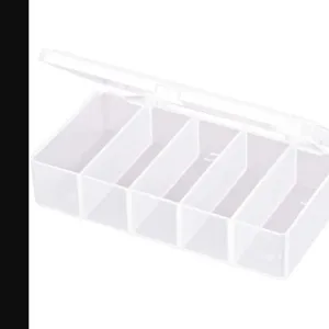 FLAMBEAU T155 Compartment Box 5 Compartment Translucent | AC4HYH 30C405