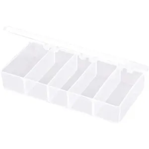 FLAMBEAU T215 Compartment Box 5 Compartment Translucent | AC4HYN 30C410