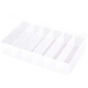 FLAMBEAU T606D Compartment Box 6 Compartment Translucent | AC4HYV 30C416