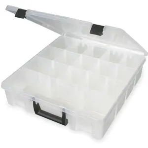 FLAMBEAU T9007 Adjustable Compartment Box Translucent | AE4UDR 5MU44