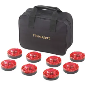 FLAREALERT B8RBP1ONLY Led Road Flare Kit 1 Watt Red | AD2AEH 3LXD9