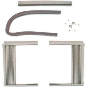 FRIEDRICH KWIKQA Window Mount Kit, Neutral Gray Color | AC9QKV 3JA19