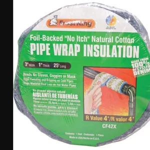 FROST KING CF42X Pipe Wrap 1 Inch T 3 Inch Width x 25 Feet | AG6UDT 48H492