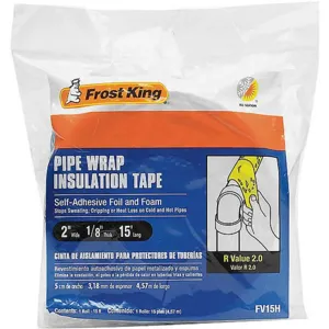 FROST KING FV15H Pipe Wrap 1/8 In T 2 Inch Width x 15 Feet | AG6UDV 48H494