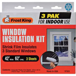 FROST KING V73/3H Shrink Window Kit Indoor 42 x 62 In | AD4TFN 43Y840